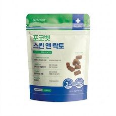 포코벳 스킨 앤 락토 강아지 고양이 가수분해 피부 장 건강 기능성 간식, 1개, 피부/피모+장건강, 150g
