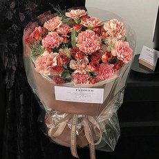 高質感永生康乃馨香皂花束 媽媽閨蜜三八節生日禮, 1件, 花影繽紛9朵康乃馨+16朵泡泡:如圖所示