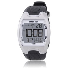 XONIX 디지털 손목 시계 다기능 러닝 랩 세그먼트 타이밍 방수 100m 수영 다이빙 학생 전자, CX-105, 1개