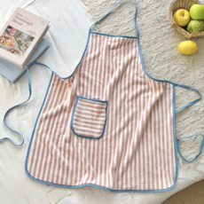 플로우앤코 데일리 포근 테리앞치마, 핑크, 1개