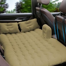 꿈꾸는비 자충 에어매트 캠핑매트, 블랙