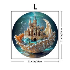 禮盒驚喜貓咪木質拼圖不規則小動物形狀拼塊解壓玩具, 1個, E154,S（小尺寸）