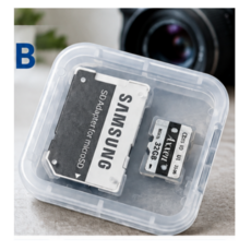 빈티지 디지털카메라용 마이크로SD 32GB + SD 어댑터 세트, 1개