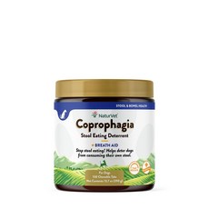 NaturVet Coprophagia 대변 섭식 억제제 + 호흡 보조 반려견용 소프트츄 130개 286g(10oz), 1개
