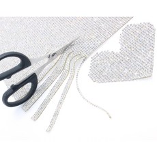 디아디아스톤 큐빅 시트 열접착 핫픽스, 크리스탈, 1개