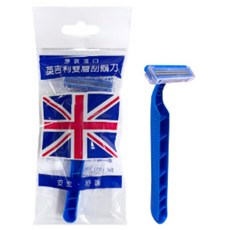 英吉利雙層刮鬍刀，雙層刀片設計，舒適貼面，輕巧便攜, 1個, 9入