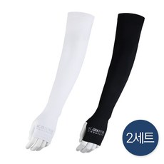 [KAXIYA] 카시야 아쿠아엑스 무봉제 냉감 손등커버형 쿨토시 양손 2세트 파크골프 운전 낚시 등산 스포츠 쿨토시, 카시야 손등커버 쿨토시_화이트 2세트