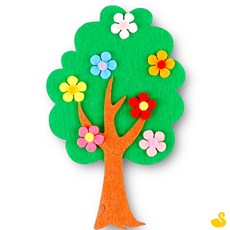 GOS 펠트 꽃나무 신형 초록 아이방꾸미기