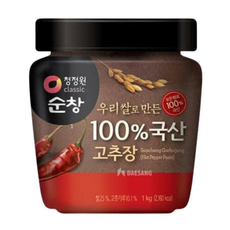 청정원 순창 우리쌀로 만든 100% 국산 고추장, 1kg, 1개