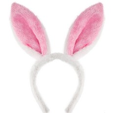 부활절 토끼귀 머리띠 부활절 트리 헤어밴드토끼 귀 클로스 부활절 파티 코스프레 파티 용품, 1개