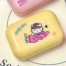 헬로키티 캐릭터 렌즈 케이스 렌즈통 콘텍트렌즈 보관함 산리오
