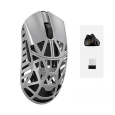 WLMouse Beast X Mini Pro 무선 게이밍마우스 초경량 34g 짐승마우스 3950HS, Mini Pro 은선광 미동( 개봉 후 이유 없는 교환, 실버(광학 마이크로 스위치)