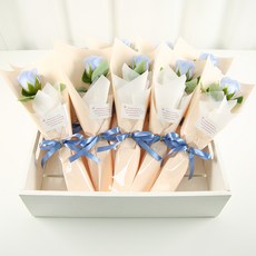 한송이 꽃다발 10다발, 10개, 마일드블루