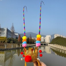 방천화극 관우 청룡언월도 삼국지 관우 여의봉 가검 5종 코스튬 무기 장난감, 뉴퍼플골드크라운(No.1ScholarsCap)