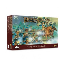 Warlord Pike & Shotte Epic Battles 30년 전쟁 기병 게임 - 성인용 롤 플레잉 전략 보드 게임 테이블 탑 17세기 전략 전쟁 키트 - 지형이 있는, 워 갈보리