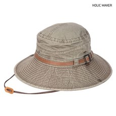 홀릭메이커 남성 사파리 모자 HPH007 등산 면 벙거지, FREE