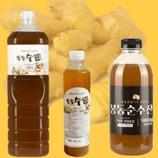 생산자직송 봉동 생강진액 500mlX3병(추가할인) 생강농축액 생강차 생강즙 원액 효능 생강선물세트, 3개, 500ml