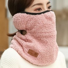 뽀글이 방한 귀마개 넥 워머 멀티 라이딩 바이크 넥워머 마스크, 그레이