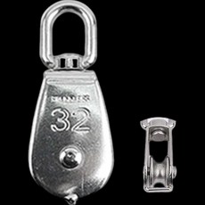 스텐리스 싱글도르래 M32 지름30mm 운반용품 공장 현장부품 등산용품