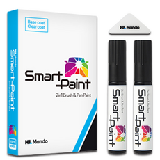 HL만도 현대 차량용 도색 컬러 붓펜 + 투명 마감제 세트, 1개