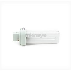 무결 형광등DULUX-D PL램프 FDX-18W 2핀 커버, 주광색(흰색), 1개