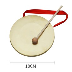 공연용 전통악기 꽹가리 풍물 전통 15cm 사물놀이, 1개, E. 18cm 동 징 음질 좋음 + 징채