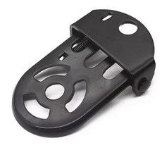 關注好禮 加厚電動車腳踏放腳自行車腳踏板后腳蹬折疊代駕車配件鐵踏板一對, 折疊后腳蹬黑色（一個）, 1個