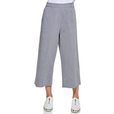 DKNY 여성용 풀온 커리어 팬츠 회색.