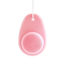 ARZ 3D雙面矽膠洗臉刷 F129, 1個, 粉色