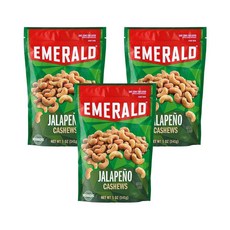 Emerald 견과류 할라피뇨 캐슈 141.7g(5온스) 재밀봉 가능한 백 (4팩)