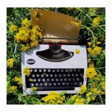 타자기 수동 복고 구식 아날로그 미색 장식 인쇄 앤틱, C. 히어로 히어로 오프화이트