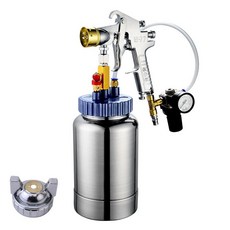 W-77 2升 膩子噴槍 增壓式 多彩噴漆槍, 1個, 2.5口徑