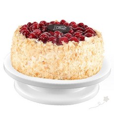 회전 케이크받침대 원형 플라스틱 데코레이션 장식 돌림 작업대, 1개