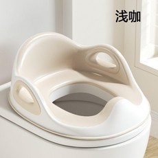 貝得力 兒童坐便圈, 免安裝一體式包膠 淺咖, 淺咖, 免安裝一體式包膠