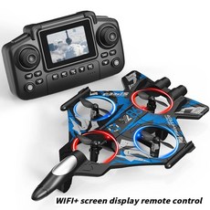 비행기 카메라 롤링 호버 폼 파이터 제어 라이트 선물, 1개, 2. YL86-Blue-1b