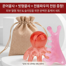 데오람 얼굴 바디 두피 괄사 마사지기 2종세트, 1개