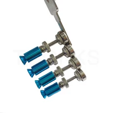 PCB 홀더 클램프 범용 고정대 납땜 강력 자석 수리 스프링, 4개, 상세설명참조, 파랑