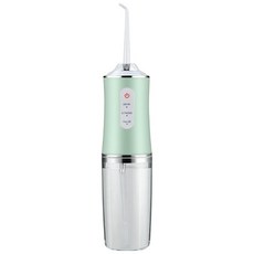 USB充電便攜式沖牙機 電動沖牙器 牙齒清潔 沖牙機, 02. 綠色款, USB沖牙機(1噴嘴)