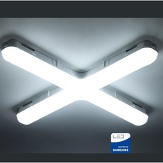 인아웃조명 LED 십자등 조명 60W 플리커프리 전등 형광등 마트 가게 방 창고 LEDMARKET