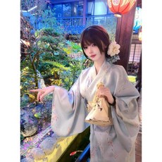 기모노 유카타 일본 전통 코스프레 의상 37종 여성 잠옷 슬립 파티 가운, 1개, 2번