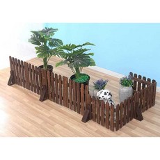 화단 울타리 분리대 경계 난간 원예 테라스 인테리어, 플랫헤드 접이식 울타리160X45cm