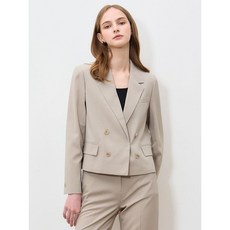 쉬즈미스 더블 브레스티드 크롭 자켓+크링클 슬랙스 2종세트 택가격 476000원