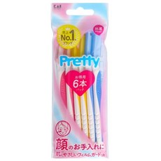 KAI 카이 프리티 얼굴제모 여성용 면도기 칼, 1개, 6개입