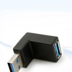 USB 3.0 A 연장젠더 하향꺾임 꺽임 SP942, 1개, 1cm
