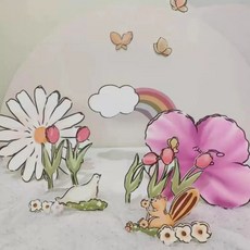 헌팅트로피 사슴 꾸미기 아이방 인형 코끼리 공룡 벽장식 동물, E. E타입 포레스트 kt보드