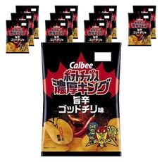 Calbee 卡樂比 濃厚王者洋芋片 極致香辣口味, 55g, 12個