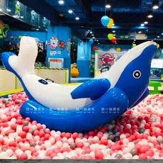 대형 물놀이 에어튜브 워터파크 수상놀이 풍선 장난감 풀장 레저 놀이기구 모음, 돌고래 시소 3m