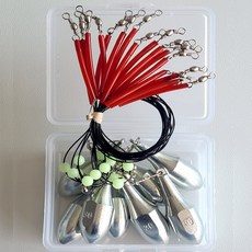 [낚핑TV] 프리미엄 봉돌 30호 채비(케이스형)-원투낚시채비, 퀵봉돌30호, 8개입