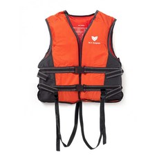국산 돌핀 오렌지 구명조끼(L) 수영 부력보조복 완구