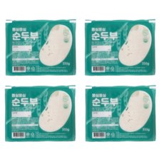[정담두부집] HACCP 국산콩 수제순두부, 350g, 4개